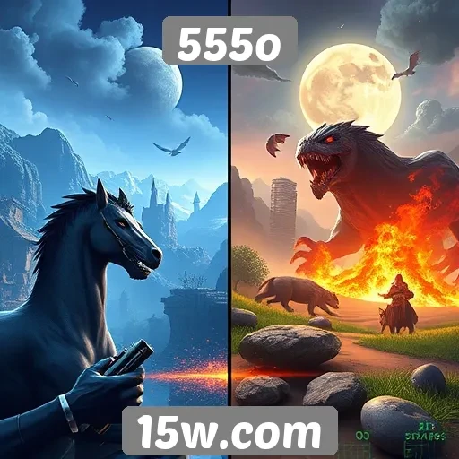 Comparação de gráficos dos jogos oferecidos pelo 555o